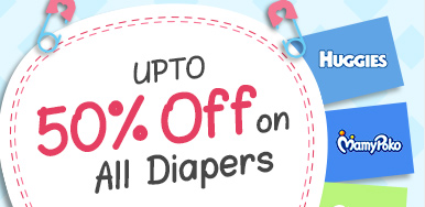Upto 50% OFF on Diapers