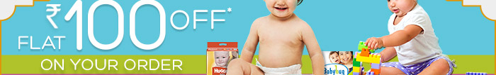 Flat Rs. 100 Off* on Your Order