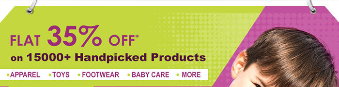 Flat 35% OFF* on 15000  handpicked products