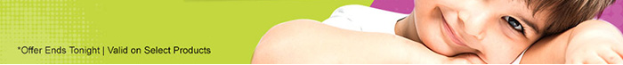  *Offer ends tonight| Offer valid on select products