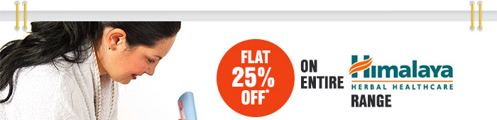Flat 25% OFF* on Entire Himalaya range