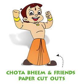 Chota Bheem & friends - paper cut outs