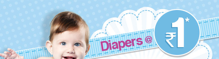 Diapers @ Rs.1*