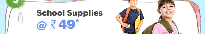School Supplies @ Rs. 49*