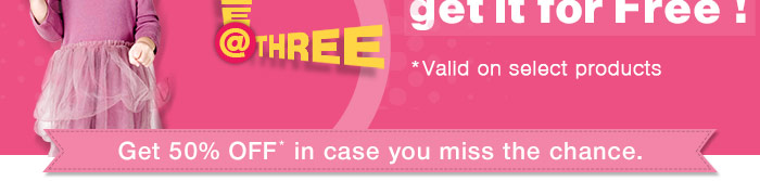 Get 50% OFF in case you miss the chance