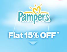 Pampers- Flat 15% OFF*