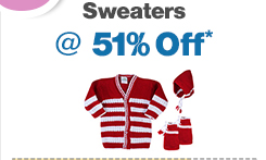 Sweaters @ 51% Off*
