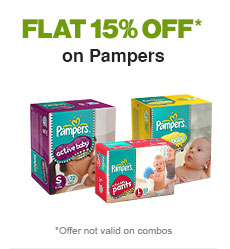 Flat 15% OFF* on Pampers