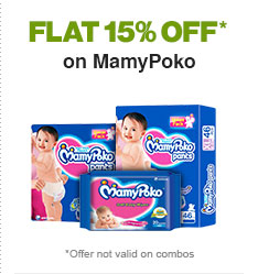 Flat 15% OFF* on MamyPoko