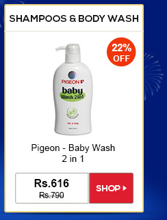 SHAMPOOS & BODY WASH - Pigeon - Baby Wash 2 in 1