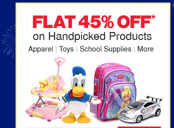 Flat 45% Off* on Handpicked Products