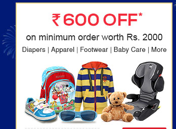 Rs. 600 OFF* on minimum order worth Rs. 2000