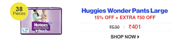Huggies Wonder Pants Large - 38 Pieces