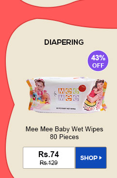 Diapering - Mee Mee Baby Wet Wipes 80 Pieces
