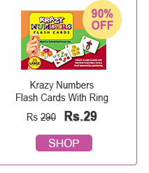 Krazy Numbers Flash Cards With Ring