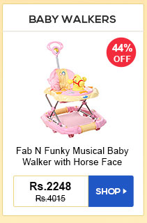 BABY WALKERS - Fab N Funky Musical Baby Walker Cum Rocker with Horse Face