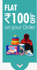 Flat Rs.100 OFF* on your Order