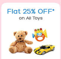 Flat 25% OFF* on All Toys