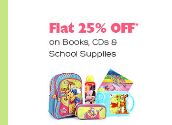 Flat 25% Off* on Books, CDs & School Supplies