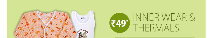Inner Wear & Thermals @ Rs. 49*