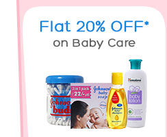 Flat 20% OFF* on Baby Care