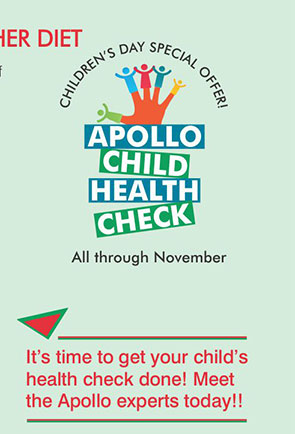 children's Day Special Offer - Apollo child health check