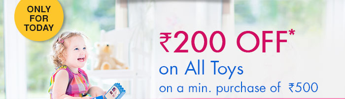 Rs 200 OFF* on All Toys