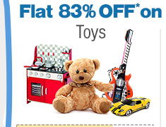 Flat 83 OFF* on Toys
