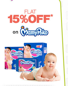 Flat 15% OFF* on Mamy Poko