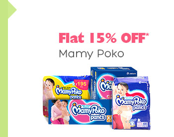Flat 15% OFF* on Mamy Poko