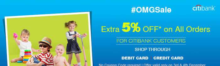 CitiBank #OMGSale Extra 5% OFF* on all orders