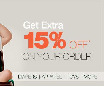 Get Extra 15% OFF* on your Order