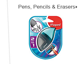 Pens, Pencils & Erasers