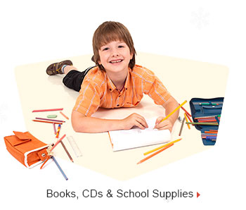 Books, CDs & School Supplies
