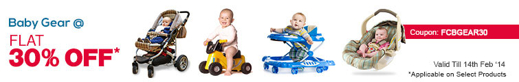 Flat 30% Off on Baby Gears: Firstcry Offer