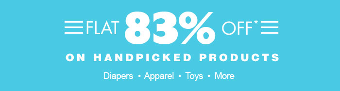 Flat 83% OFF* on Handpicked Products