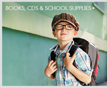 Books, CDs & School Supplies