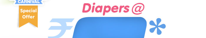Special Offer-Diapers @ R.5*