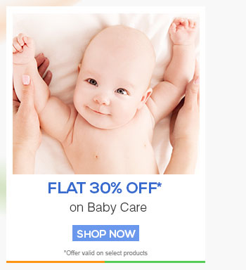 Flat 30% OFF* on Baby Care