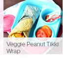 Veggie Peanut Tikki Wrap