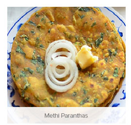 Methi Paranthas