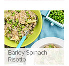 Barley Spinach Risotto