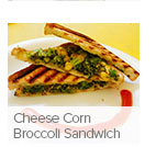 Cheese Corn Broccoli Sandwich