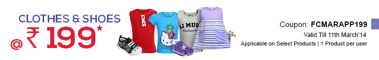 Firstcry : Buy Kids Shoes and Cloths @ Rs.199