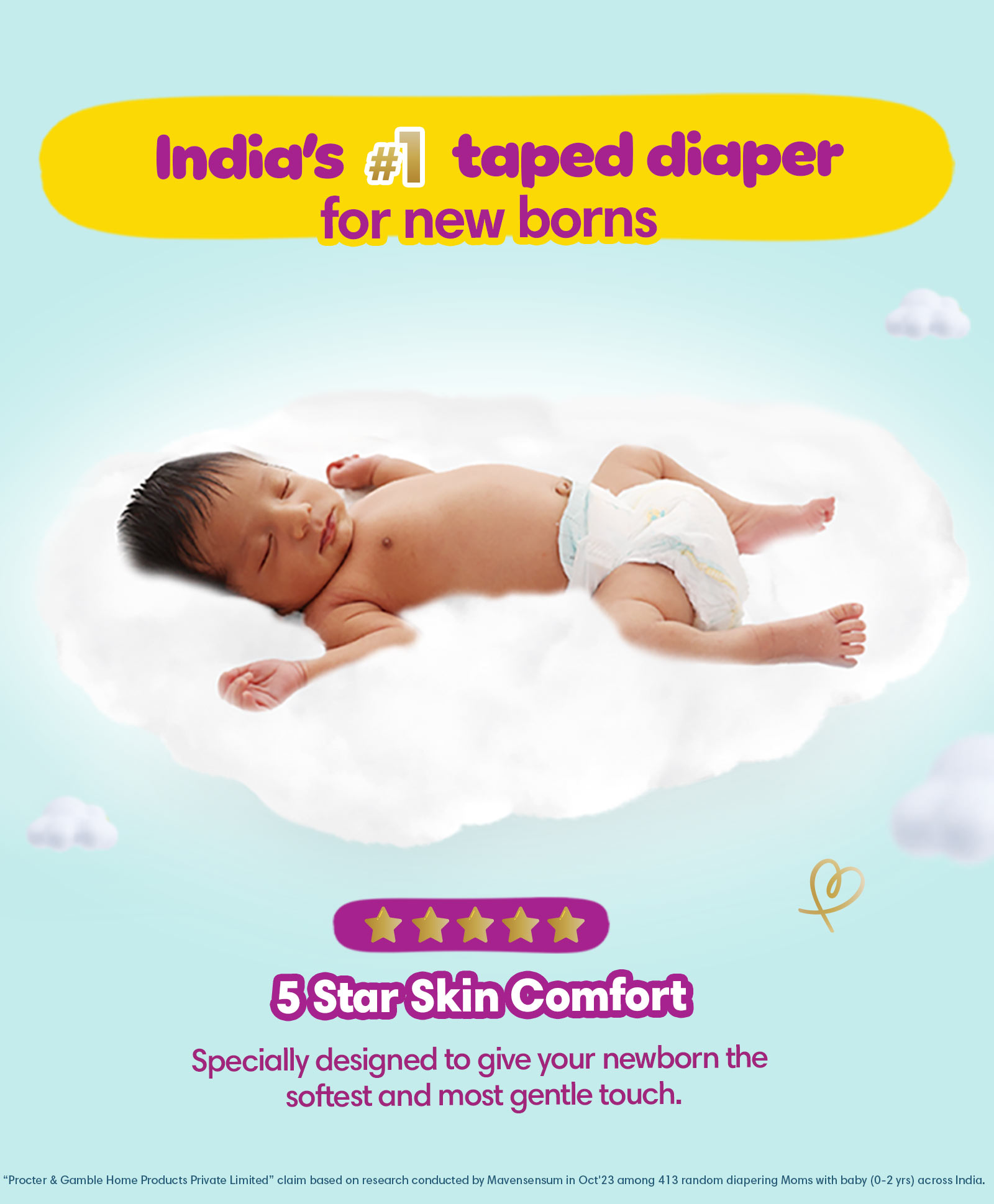 pampers new baby diapers 72