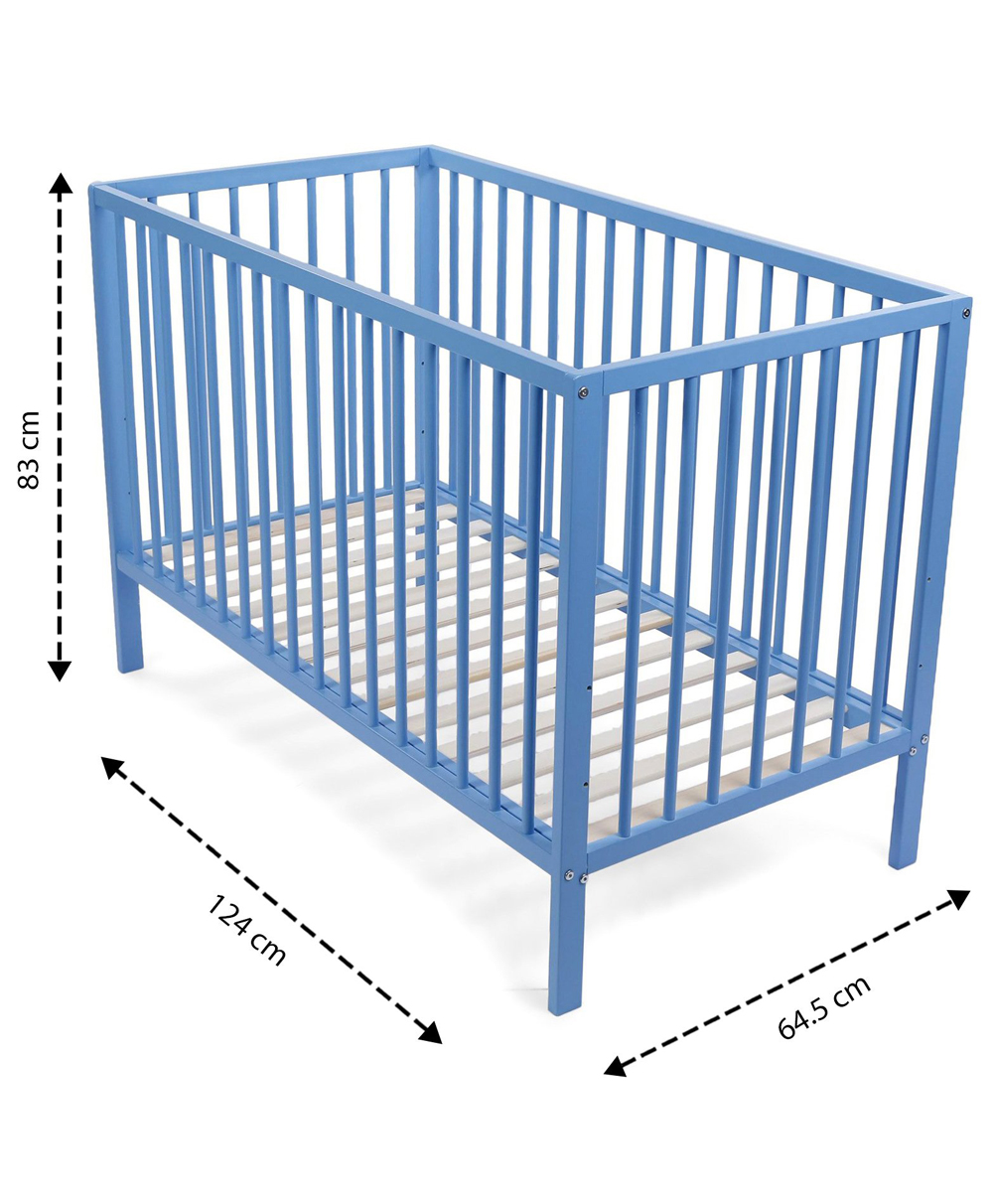 babyhug wooden cot