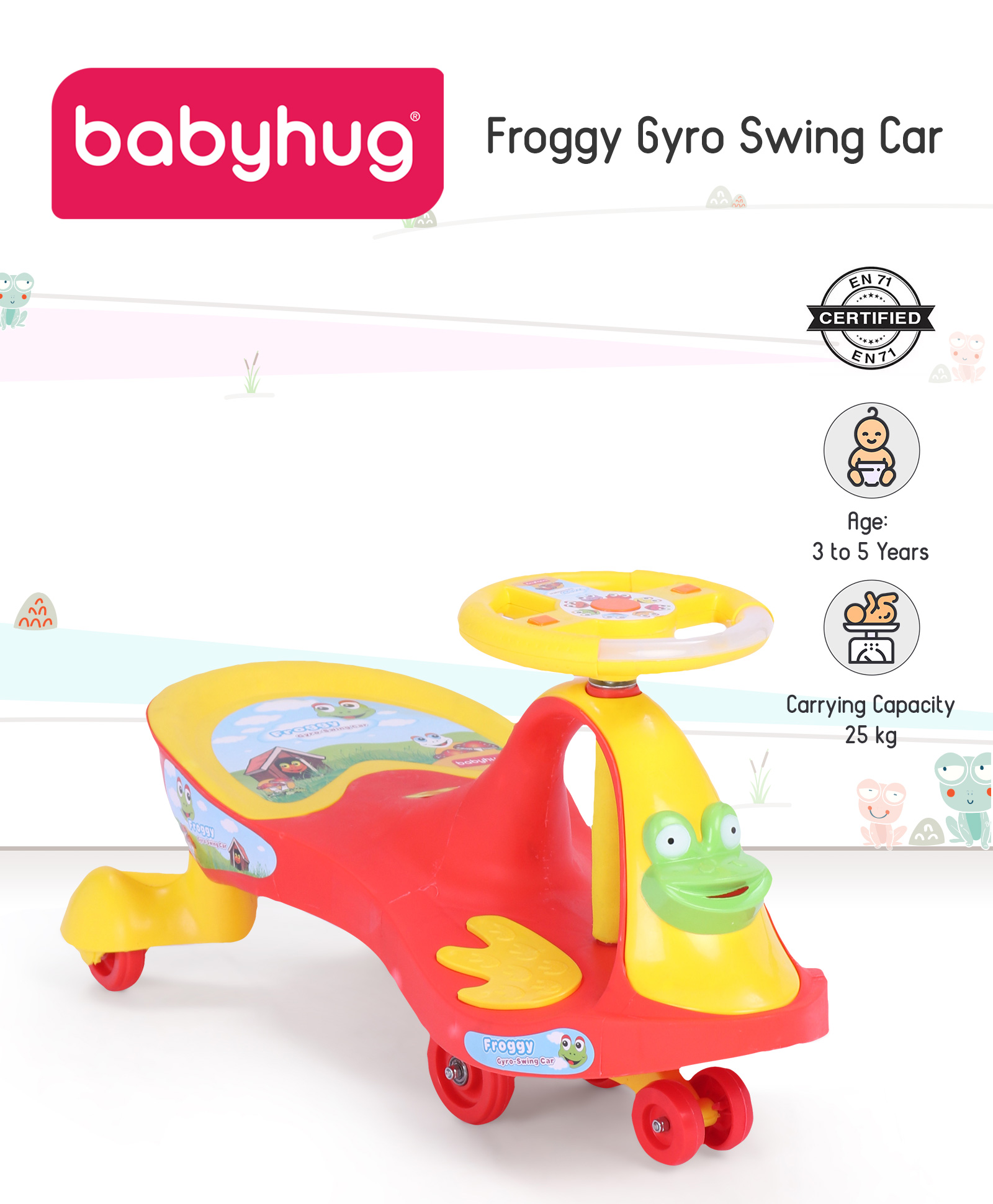 babyhug gyro swing car