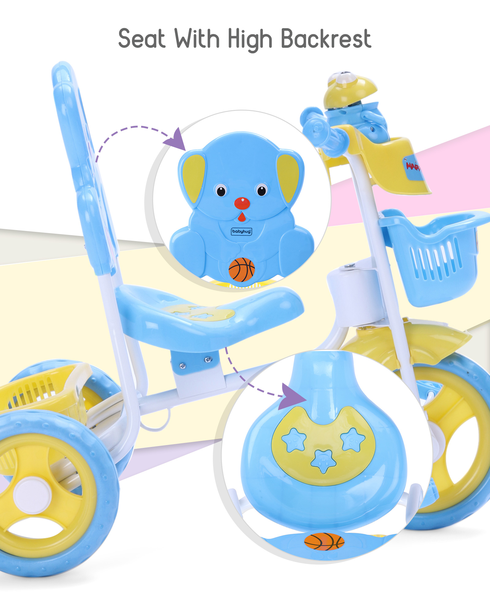 babyhug musical froggy tricycle