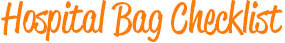 Hospital Bag Pack