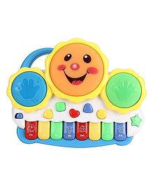 Emob Electronic Drum Plus Organ Keyboard With Flashing Lights And Melodious Music